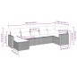 vidaXL 7-tlg. Garten-Sofagarnitur mit Kissen Beige Poly Rattan vidaXL 7-tlg. Garten-Sofagarnitur mit Kissen Beige Poly Rattan