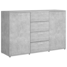 vidaXL Sideboard Betongrau 120x35,5x75 cm Holzwerkstoff