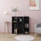 vidaXL Bücherregal Grau 90x30x90 cm Holzwerkstoff vidaXL Bücherregal Grau 90x30x90 cm Holzwerkstoff