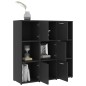 vidaXL Bücherregal Grau 90x30x90 cm Holzwerkstoff vidaXL Bücherregal Grau 90x30x90 cm Holzwerkstoff