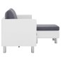 vidaXL 3-Sitzer-Sofa mit Kissen Weiß Kunstleder vidaXL 3-Sitzer-Sofa mit Kissen Weiß Kunstleder