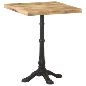 vidaXL Bistrotisch 60x60x77 cm Raues Mangoholz 