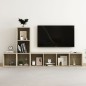 vidaXL 3-tlg. TV-Schrank-Set Sonoma-Eiche Holzwerkstoff vidaXL 3-tlg. TV-Schrank-Set Sonoma-Eiche Holzwerkstoff