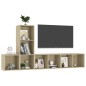 vidaXL 3-tlg. TV-Schrank-Set Sonoma-Eiche Holzwerkstoff vidaXL 3-tlg. TV-Schrank-Set Sonoma-Eiche Holzwerkstoff