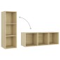 vidaXL 3-tlg. TV-Schrank-Set Sonoma-Eiche Holzwerkstoff vidaXL 3-tlg. TV-Schrank-Set Sonoma-Eiche Holzwerkstoff