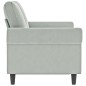 vidaXL 2-Sitzer-Sofa Hellgrau 120 cm Samt vidaXL 2-Sitzer-Sofa Hellgrau 120 cm Samt