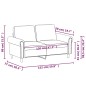vidaXL 2-Sitzer-Sofa Hellgrau 120 cm Samt vidaXL 2-Sitzer-Sofa Hellgrau 120 cm Samt