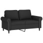 vidaXL 2-tlg. Sofagarnitur mit Kissen Schwarz Samt vidaXL 2-tlg. Sofagarnitur mit Kissen Schwarz Samt