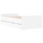 vidaXL Bett mit Schubladen Weiß 75x190 cm vidaXL Bett mit Schubladen Weiß 75x190 cm