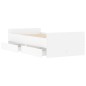 vidaXL Bett mit Schubladen Weiß 75x190 cm vidaXL Bett mit Schubladen Weiß 75x190 cm