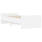 vidaXL Bett mit Schubladen Weiß 75x190 cm vidaXL Bett mit Schubladen Weiß 75x190 cm