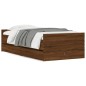 vidaXL Bett mit Schubladen Braun Eiche-Optik 75x190 cm vidaXL Bett mit Schubladen Braun Eiche-Optik 75x190 cm