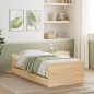 vidaXL Bett mit Schubladen Sonoma-Eiche 75x190 cm vidaXL Bett mit Schubladen Sonoma-Eiche 75x190 cm