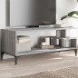 vidaXL TV-Schrank Grau Sonoma 102x40x41 cm Holzwerkstoff und Stahl vidaXL TV-Schrank Grau Sonoma 102x40x41 cm Holzwerkstoff und Stahl