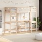 vidaXL Hochbett mit Schreibtisch 80x200 cm Massivholz Kiefer vidaXL Hochbett mit Schreibtisch 80x200 cm Massivholz Kiefer