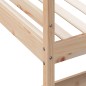 vidaXL Hochbett mit Schreibtisch 80x200 cm Massivholz Kiefer vidaXL Hochbett mit Schreibtisch 80x200 cm Massivholz Kiefer