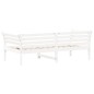 vidaXL Tagesbett ohne Matratze Weiß 100x200 cm Massivholz Kiefer vidaXL Tagesbett ohne Matratze Weiß 100x200 cm Massivholz Kiefer