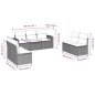 vidaXL 7-tlg. Garten-Sofagarnitur mit Kissen Grau Poly Rattan vidaXL 7-tlg. Garten-Sofagarnitur mit Kissen Grau Poly Rattan