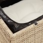 vidaXL Gartensofa mit Kissen 3-Sitzer Beige Poly Rattan vidaXL Gartensofa mit Kissen 3-Sitzer Beige Poly Rattan