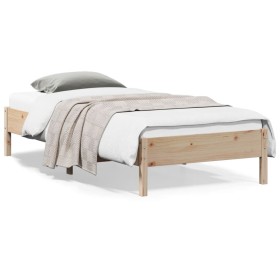 vidaXL Massivholzbett ohne Matratze 100x200 cm Kiefernholz