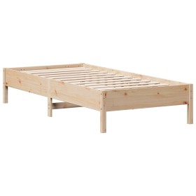 vidaXL Massivholzbett ohne Matratze 100x200 cm Kiefernholz