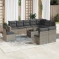 vidaXL 11-tlg. Garten-Sofagarnitur mit Kissen Grau Poly Rattan vidaXL 11-tlg. Garten-Sofagarnitur mit Kissen Grau Poly Rattan