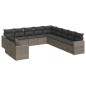 vidaXL 11-tlg. Garten-Sofagarnitur mit Kissen Grau Poly Rattan vidaXL 11-tlg. Garten-Sofagarnitur mit Kissen Grau Poly Rattan