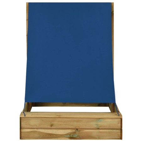 vidaXL Sandkasten mit Dach 160x100x133 cm Imprägniertes Kiefernholz