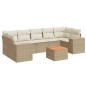 vidaXL 8-tlg. Garten-Sofagarnitur mit Kissen Beige Poly Rattan vidaXL 8-tlg. Garten-Sofagarnitur mit Kissen Beige Poly Rattan