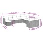 vidaXL 11-tlg. Garten-Sofagarnitur mit Kissen Beige Poly Rattan vidaXL 11-tlg. Garten-Sofagarnitur mit Kissen Beige Poly Rattan