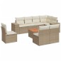 vidaXL 9-tlg. Garten-Sofagarnitur mit Kissen Beige Poly Rattan vidaXL 9-tlg. Garten-Sofagarnitur mit Kissen Beige Poly Rattan