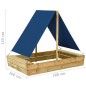 vidaXL Sandkasten mit Dach 160x100x133 cm Imprägniertes Kiefernholz vidaXL Sandkasten mit Dach 160x100x133 cm Imprägniertes Kiefernholz