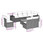vidaXL 9-tlg. Garten-Sofagarnitur mit Kissen Grau Poly Rattan vidaXL 9-tlg. Garten-Sofagarnitur mit Kissen Grau Poly Rattan
