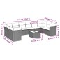 vidaXL 11-tlg. Garten-Sofagarnitur mit Kissen Beige Poly Rattan vidaXL 11-tlg. Garten-Sofagarnitur mit Kissen Beige Poly Rattan