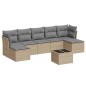 vidaXL 8-tlg. Garten-Sofagarnitur mit Kissen Beige Poly Rattan vidaXL 8-tlg. Garten-Sofagarnitur mit Kissen Beige Poly Rattan