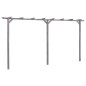 vidaXL Garten-Pergola Grau 400x40x205 cm Imprägniertes Kiefernholz vidaXL Garten-Pergola Grau 400x40x205 cm Imprägniertes Kiefernholz
