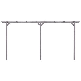 vidaXL Garten-Pergola Grau 400x40x205 cm Imprägniertes Kiefernholz