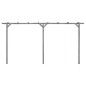 vidaXL Garten-Pergola Grau 400x40x205 cm Imprägniertes Kiefernholz vidaXL Garten-Pergola Grau 400x40x205 cm Imprägniertes Kiefernholz