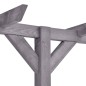 vidaXL Garten-Pergola Grau 400x40x205 cm Imprägniertes Kiefernholz vidaXL Garten-Pergola Grau 400x40x205 cm Imprägniertes Kiefernholz