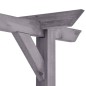 vidaXL Garten-Pergola Grau 400x40x205 cm Imprägniertes Kiefernholz vidaXL Garten-Pergola Grau 400x40x205 cm Imprägniertes Kiefernholz
