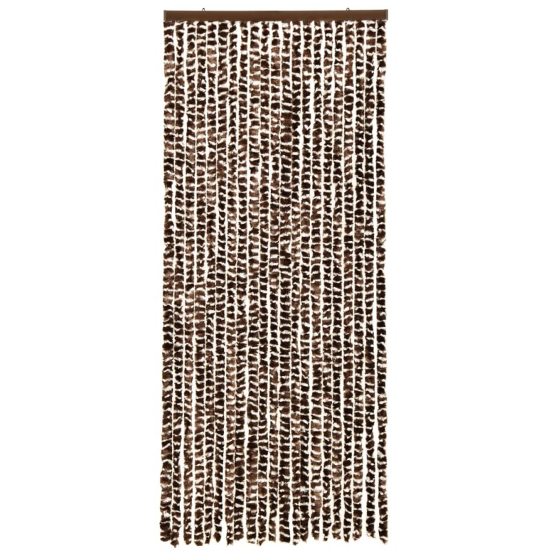 vidaXL Insektenschutz-Vorhang Braun und Weiß 56x185 cm Chenille vidaXL Insektenschutz-Vorhang Braun und Weiß 56x185 cm Chenille