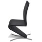 vidaXL Esszimmerstühle 2 Stk. Schwarz Kunstleder vidaXL Esszimmerstühle 2 Stk. Schwarz Kunstleder