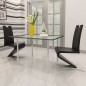 vidaXL Esszimmerstühle 2 Stk. Schwarz Kunstleder vidaXL Esszimmerstühle 2 Stk. Schwarz Kunstleder