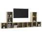 vidaXL 5-tlg. TV-Schrank-Set Sonoma-Eiche Holzwerkstoff vidaXL 5-tlg. TV-Schrank-Set Sonoma-Eiche Holzwerkstoff