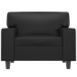 vidaXL Sessel Schwarz 60 cm Kunstleder vidaXL Sessel Schwarz 60 cm Kunstleder