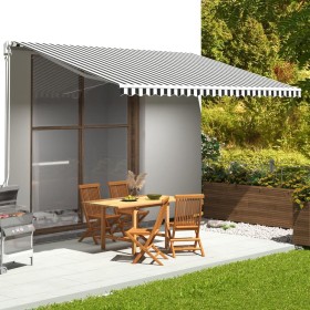vidaXL Markisenbespannung Anthrazit und Weiß 5x3 m