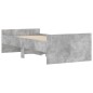 vidaXL Bett mit Schubladen Betongrau 75x190 cm vidaXL Bett mit Schubladen Betongrau 75x190 cm