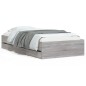 vidaXL Bettgestell mit Schubladen Grau Sonoma 75x190 cm Holzwerkstoff vidaXL Bettgestell mit Schubladen Grau Sonoma 75x190 cm Holzwerkstoff