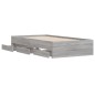 vidaXL Bettgestell mit Schubladen Grau Sonoma 75x190 cm Holzwerkstoff vidaXL Bettgestell mit Schubladen Grau Sonoma 75x190 cm Holzwerkstoff