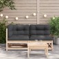 vidaXL Gartensofa mit Kissen 2-Sitzer Massivholz Kiefer vidaXL Gartensofa mit Kissen 2-Sitzer Massivholz Kiefer